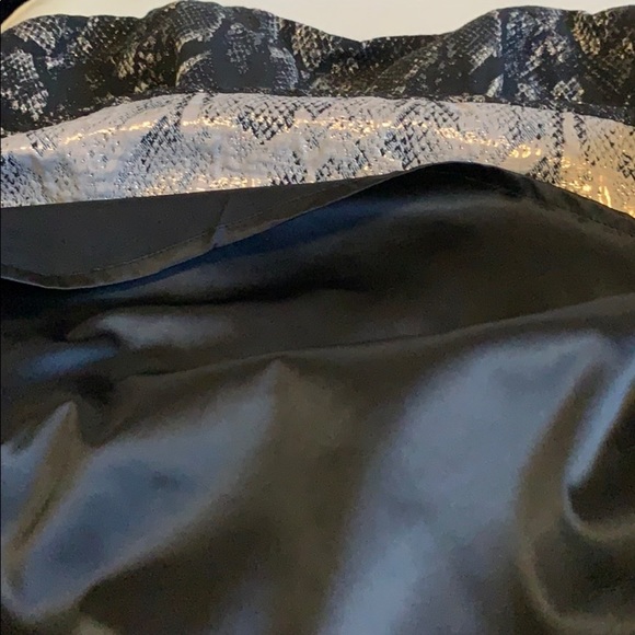 Express sz 8 strapless black gold snakeskin dress cocktail party - Picture 6 of 7